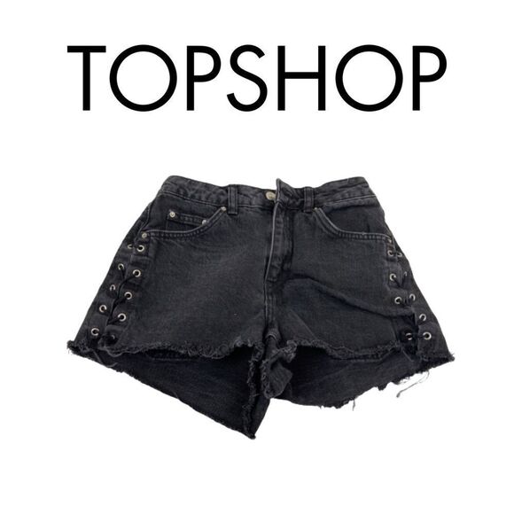 Topshop Pants - Top Shop Black Lace Shorts. Sz 24